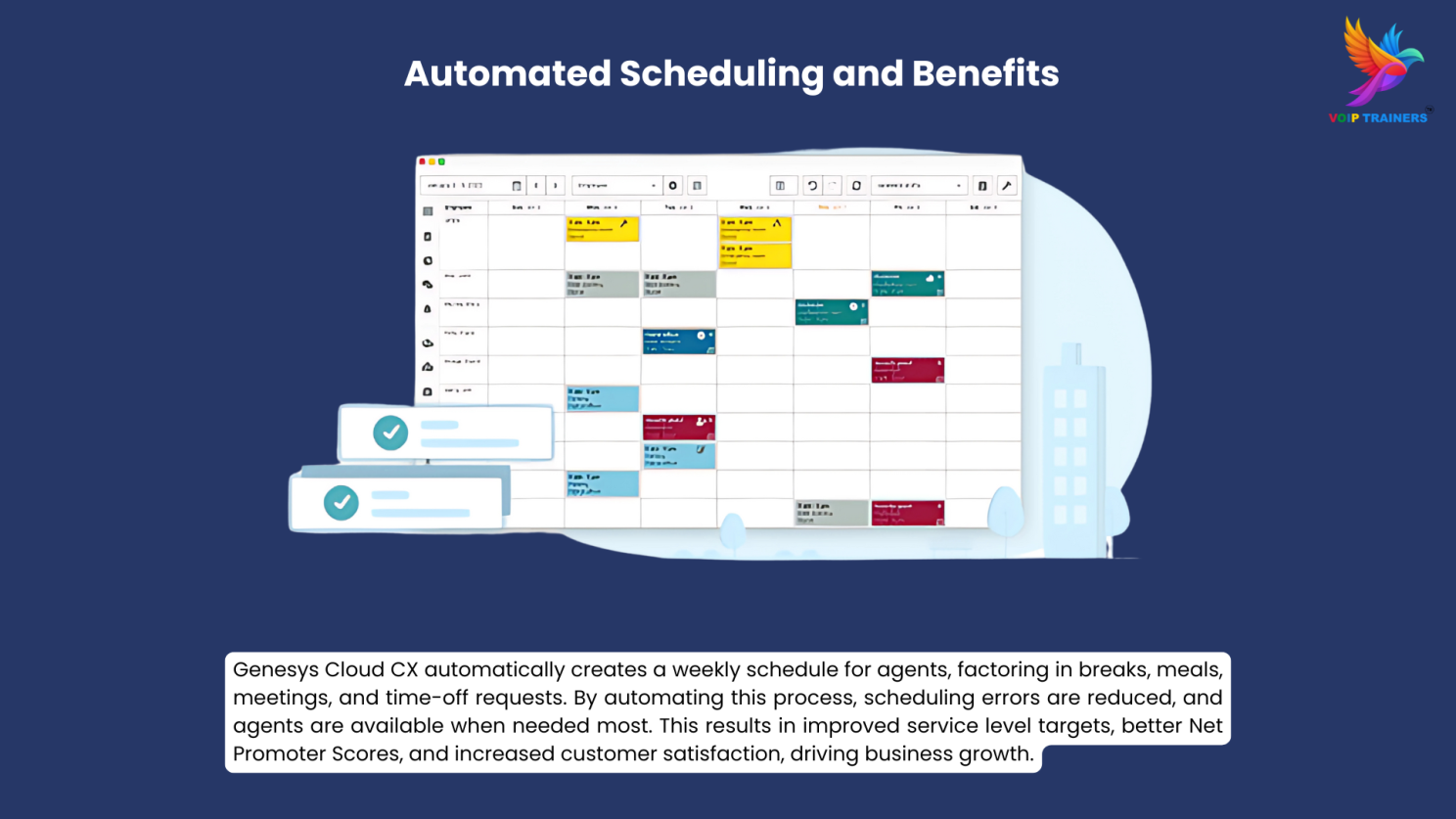 automated schduling and benefits in genesys cloud cx training